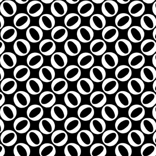 黑白环形几何图案纹理