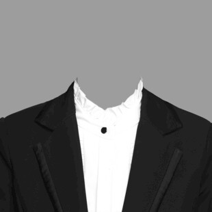 男士黑色西装正装展示