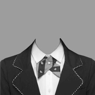 男士黑色西装领结服饰