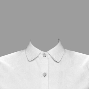 白色衬衫衣领特写