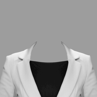 白色女士西装外套展示