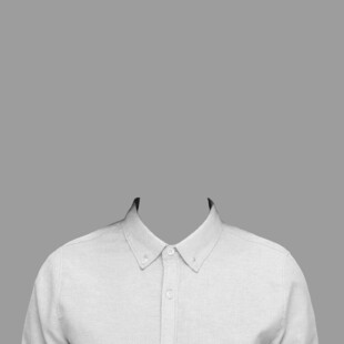 白色简约男士衬衫展示