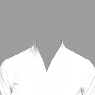 白色V领上衣展示