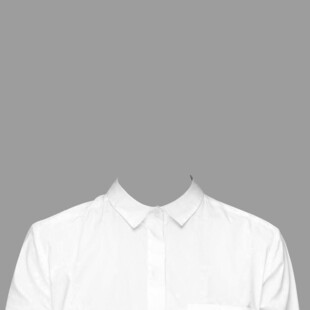 白色简约男士衬衫展示