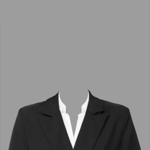 黑色西装上衣展示