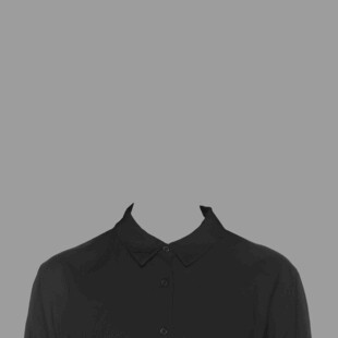 黑色高领上衣展示