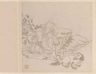 古代人物场景绘画