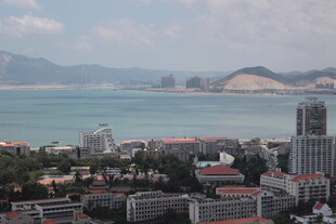 海滨城市风光俯瞰