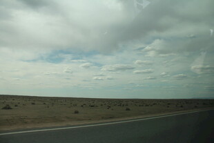 公路风景 天空与远野