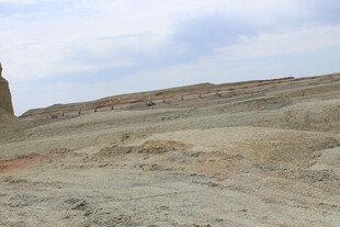 荒凉沙漠地貌景观