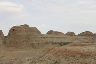 荒凉戈壁独特地貌景观