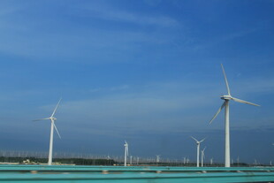 海上风力发电机组景观