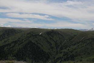山峦绿意浓 云绕美景