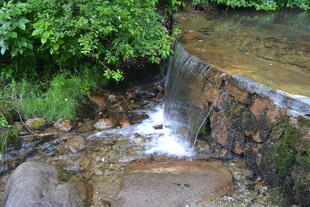 山间小溪潺潺流水