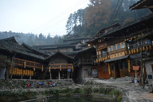 侗族传统村落建筑景观