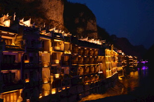 湘西凤凰古城夜景