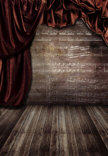 复古舞台背景 