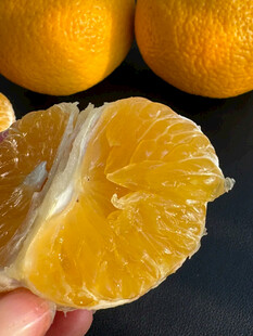 剥开的新鲜多汁橘子