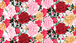 多彩花卉图案设计