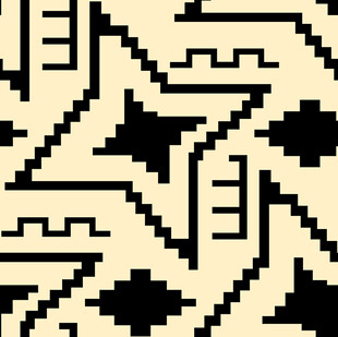 几何黑白图案纹理设计