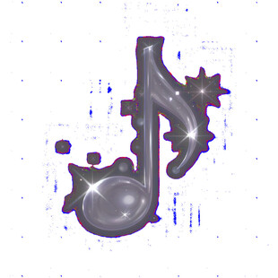 金属质感音乐符号图标