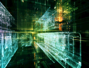 未来感科技城市光影景观