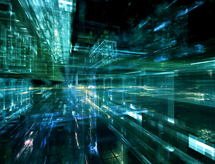 未来科技城市奇幻景象