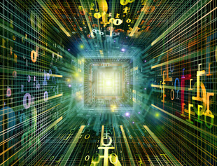 科技芯片的绚丽视觉呈现