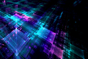 炫彩抽象几何光影图案