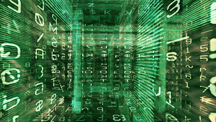 科技感绿色电路板背景