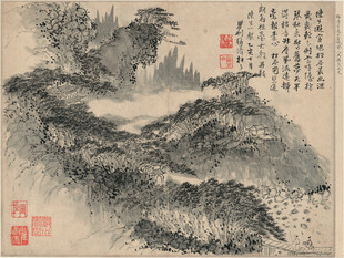 水墨山水国画作品欣赏