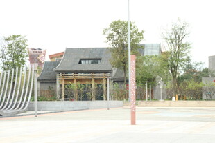 中式风格建筑外观景观