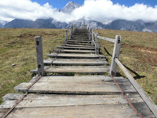 山间木栈道 通往自然之境