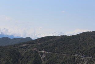 山间输电线路景观