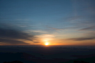 壮丽日落天空美景