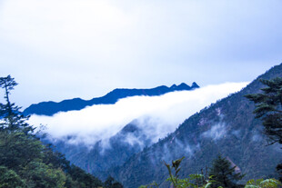 云雾缭绕的壮美山峦