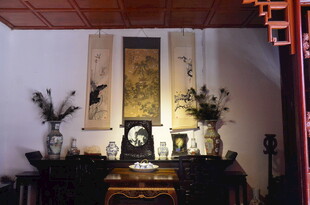 中式典雅室内陈设场景