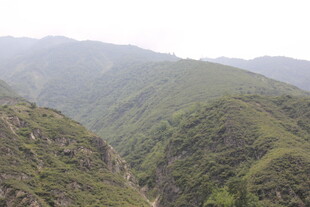 山峦叠翠的壮美自然景观