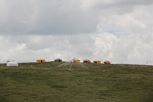 草原上的多彩帐篷