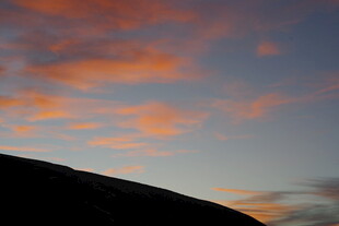 夕阳下的绚丽天空