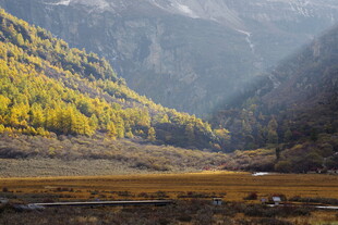 山间秋色美景如画