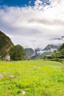 绿野青山间的自然美景