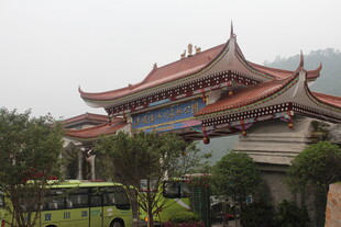 中式古典门楼建筑景观