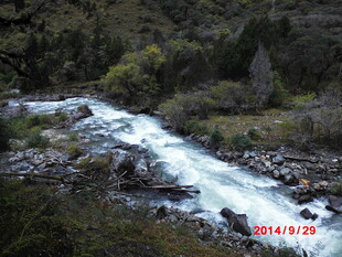 山间流淌的清澈溪流