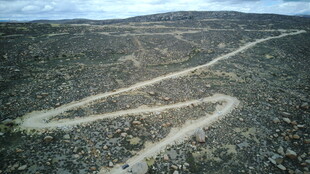 蜿蜒于荒野的曲折小路