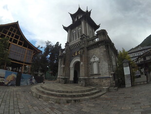 古老教堂建筑景观