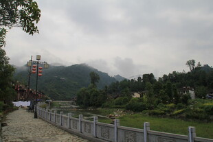 山间小道旁的秀丽风景