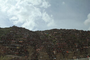 山坡上的密集建筑景观
