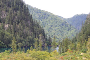 山间秀丽湖景 绿意盎然