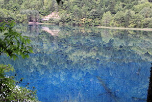 梦幻蓝湖 山林间的静谧美景